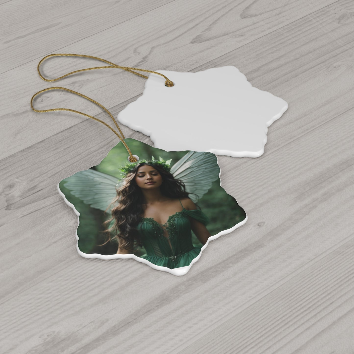 "Fairy Princess" Ceramic Ornament, 4 Shapes