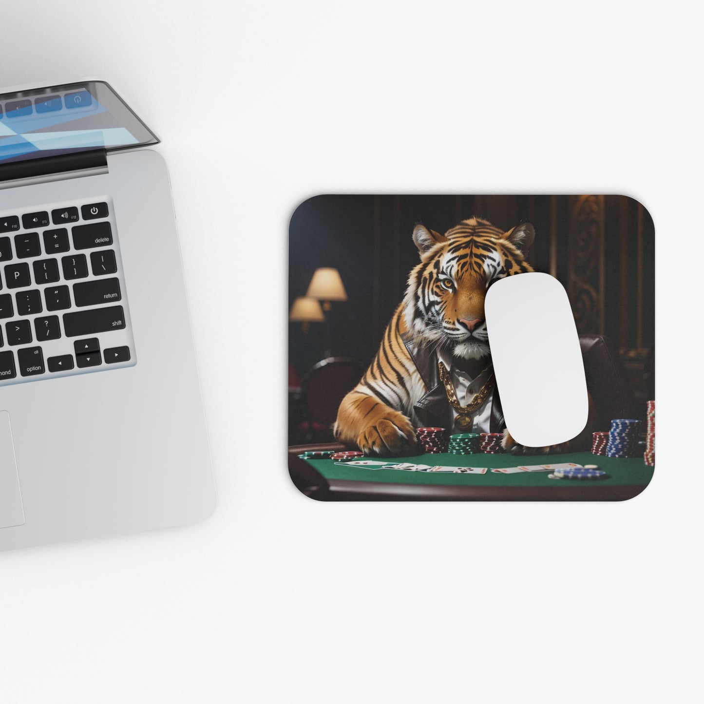 'This tiger says everything, no words are needed.' Mouse Pad by Bigfoot Habitat