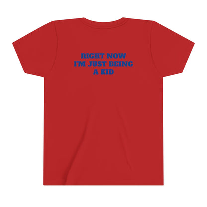 'JUST BEING A KID' BIGFOOT HABITAT Youth Short Sleeve Tee