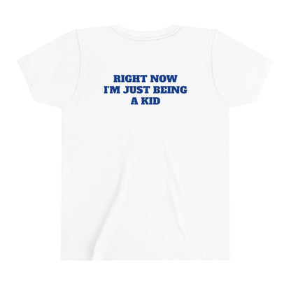 'JUST BEING A KID' BIGFOOT HABITAT Youth Short Sleeve Tee