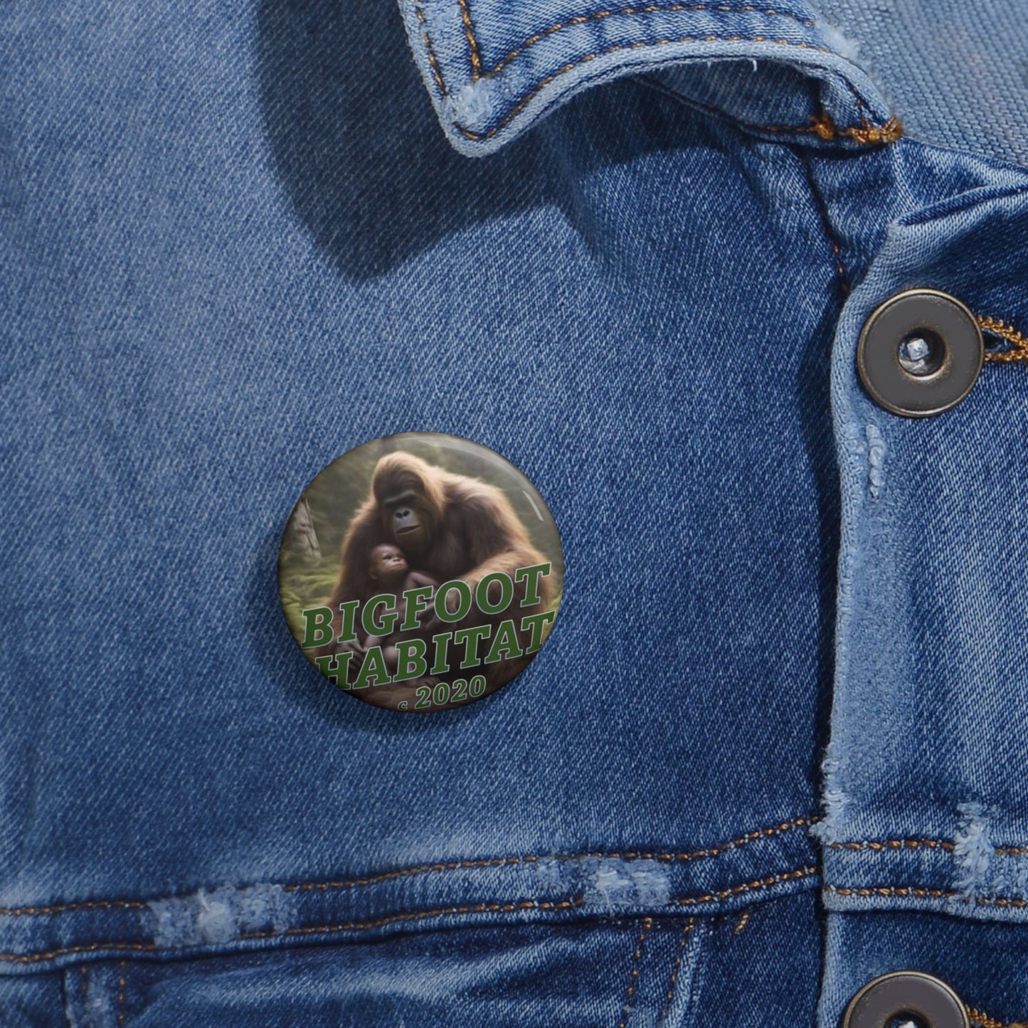 Copy of 'Mama's Love' Custom Pin Buttons by Bigfoot Habitat