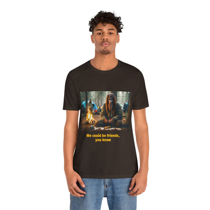 'Offer of friendship' Unisex Jersey Short Sleeve Tee by BIGFOOT HABITAT