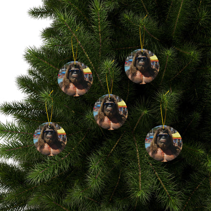 "Myrtle Beach Holiday" Ceramic Ornaments, 2-Side Print, (1pc, 3pcs, 5pcs, 10pcs)