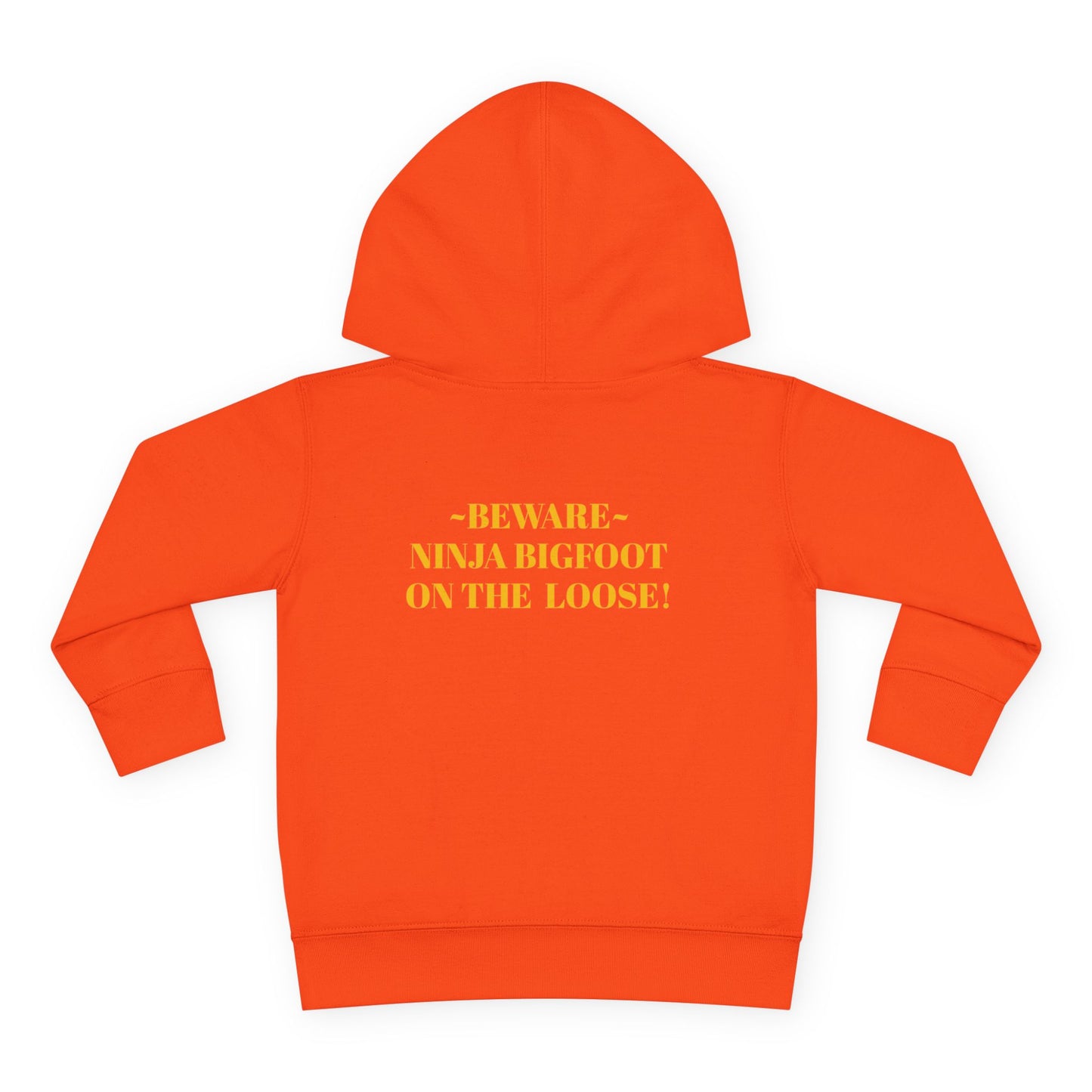 'Beware~NINJA Bigfoot' BIGFOOT HABITAT Toddler Pullover Fleece Hoodie