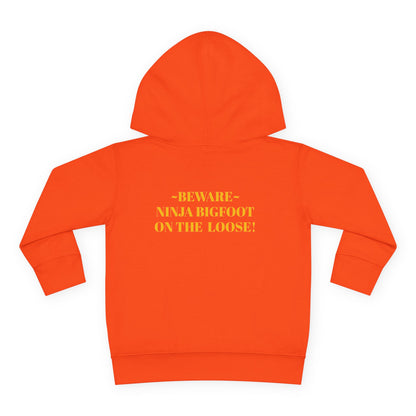 'Beware~NINJA Bigfoot' BIGFOOT HABITAT Toddler Pullover Fleece Hoodie