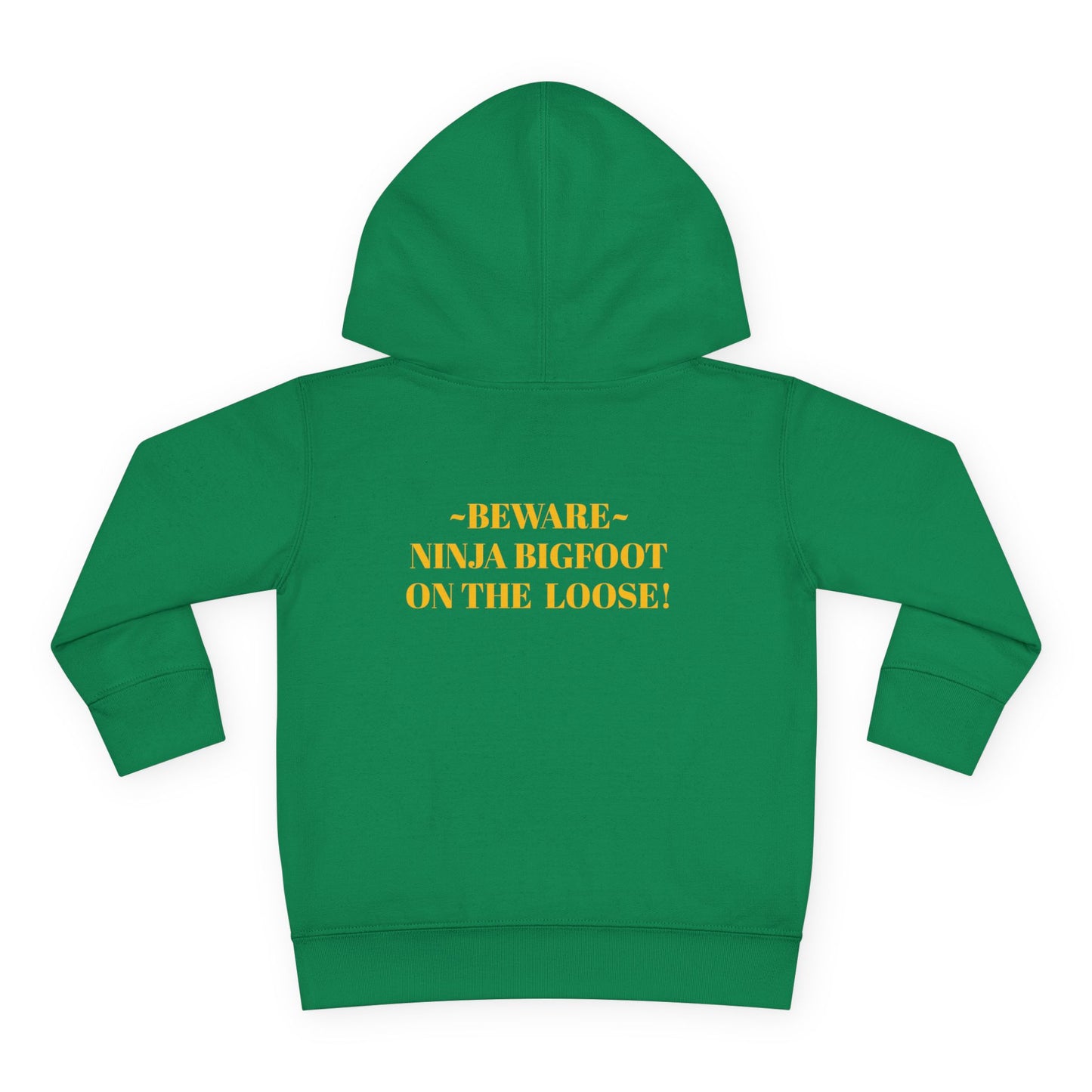 'Beware~NINJA Bigfoot' BIGFOOT HABITAT Toddler Pullover Fleece Hoodie
