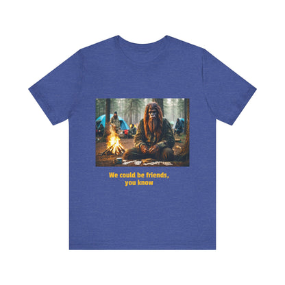 'Offer of friendship' Unisex Jersey Short Sleeve Tee by BIGFOOT HABITAT