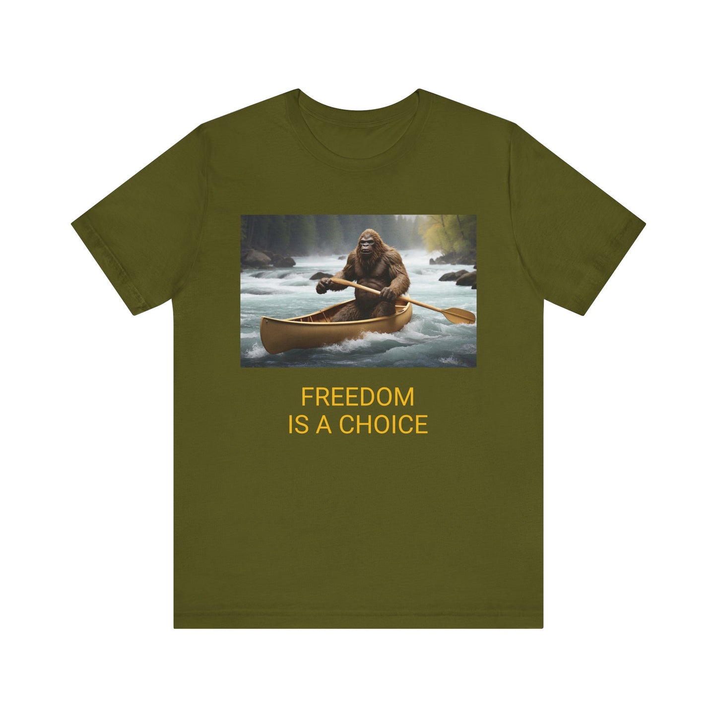 Copy of 'FREEDOM IS A CHOICE' BIGFOOT HABITAT Unisex Jersey Short Sleeve Tee