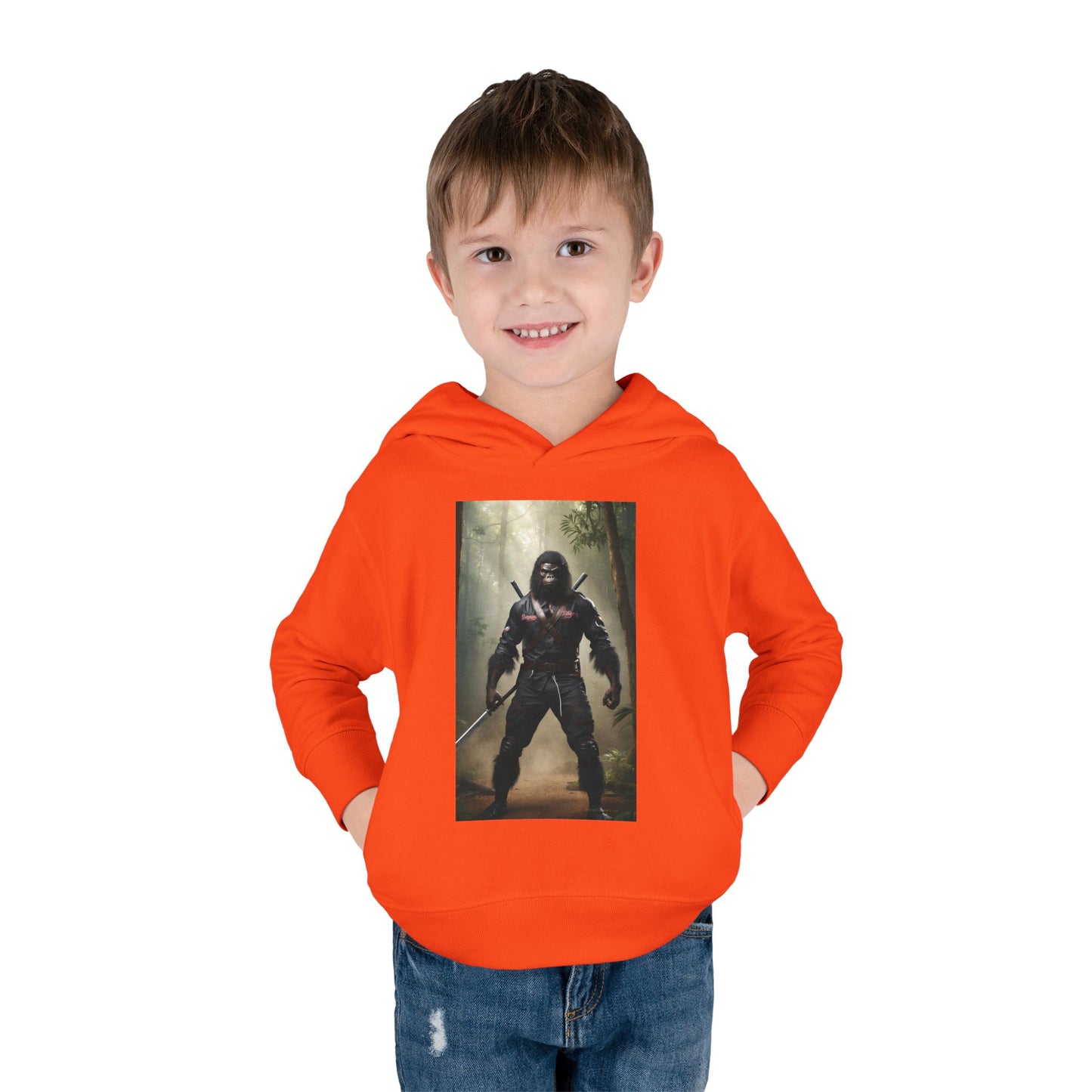 'Beware~NINJA Bigfoot' BIGFOOT HABITAT Toddler Pullover Fleece Hoodie