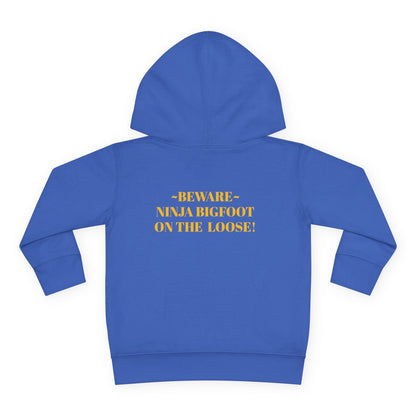'Beware~NINJA Bigfoot' BIGFOOT HABITAT Toddler Pullover Fleece Hoodie