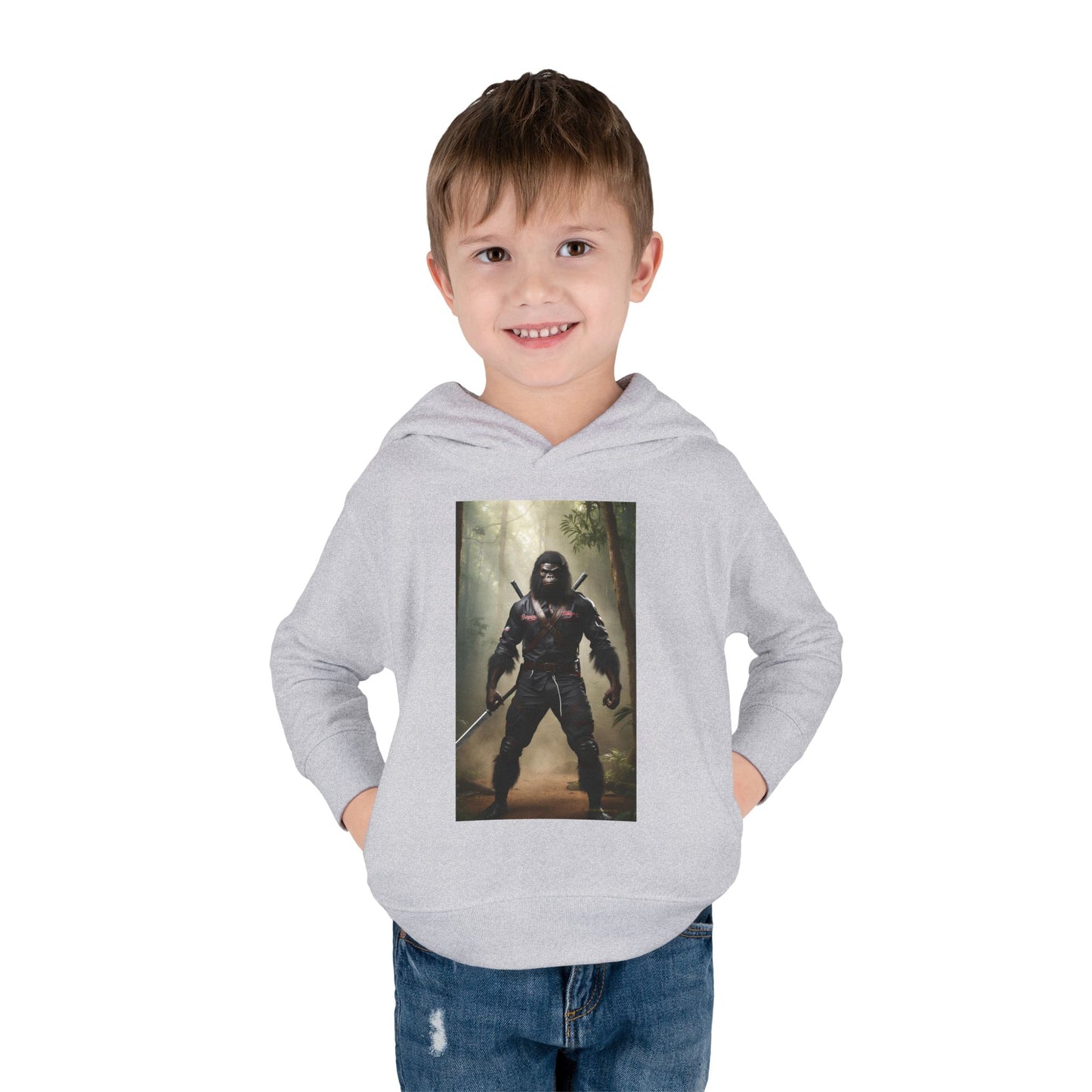 'Beware~NINJA Bigfoot' BIGFOOT HABITAT Toddler Pullover Fleece Hoodie