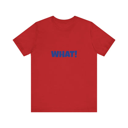 Copy of 'WHAT!' 'QUIT YELLING! I HEAR YOU!' Unisex Jersey Short Sleeve Tee