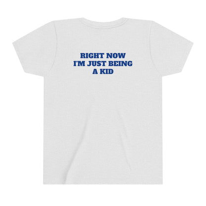 'JUST BEING A KID' BIGFOOT HABITAT Youth Short Sleeve Tee