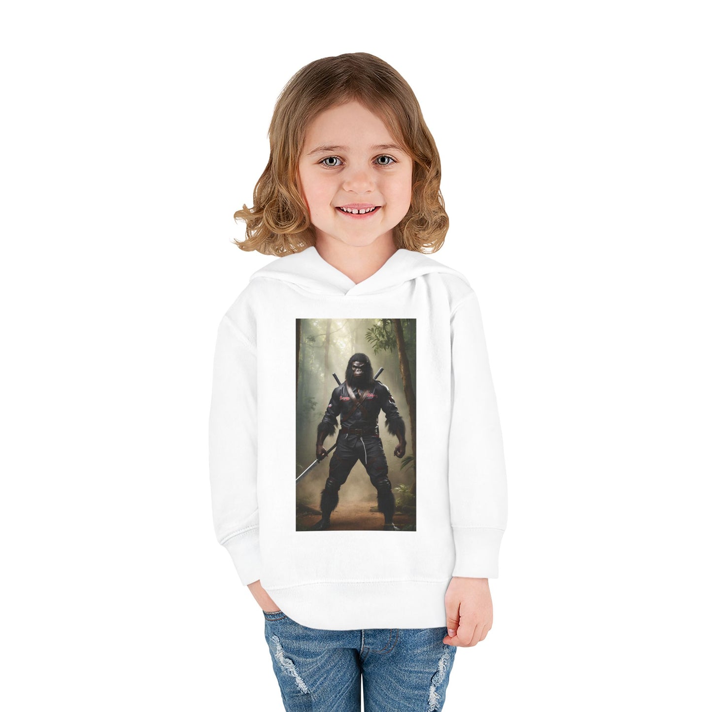 'Beware~NINJA Bigfoot' BIGFOOT HABITAT Toddler Pullover Fleece Hoodie