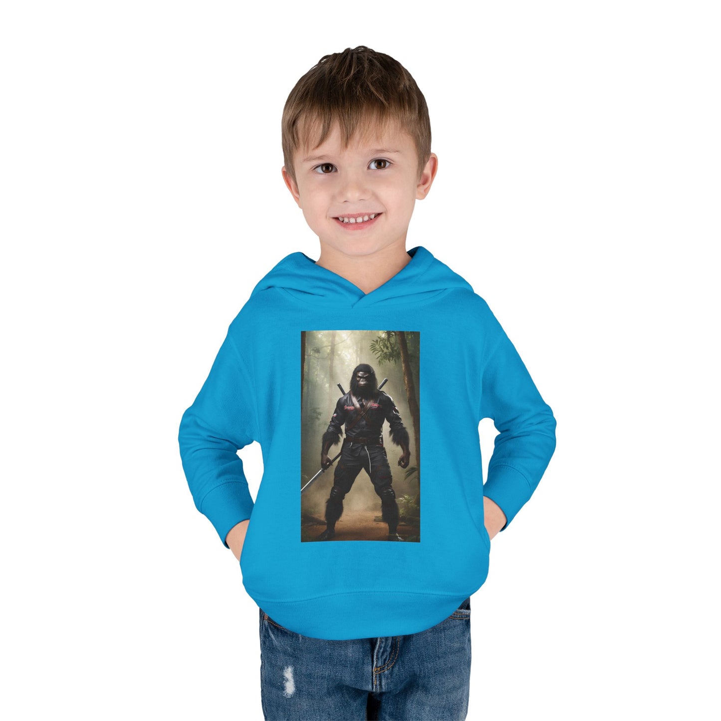 'Beware~NINJA Bigfoot' BIGFOOT HABITAT Toddler Pullover Fleece Hoodie