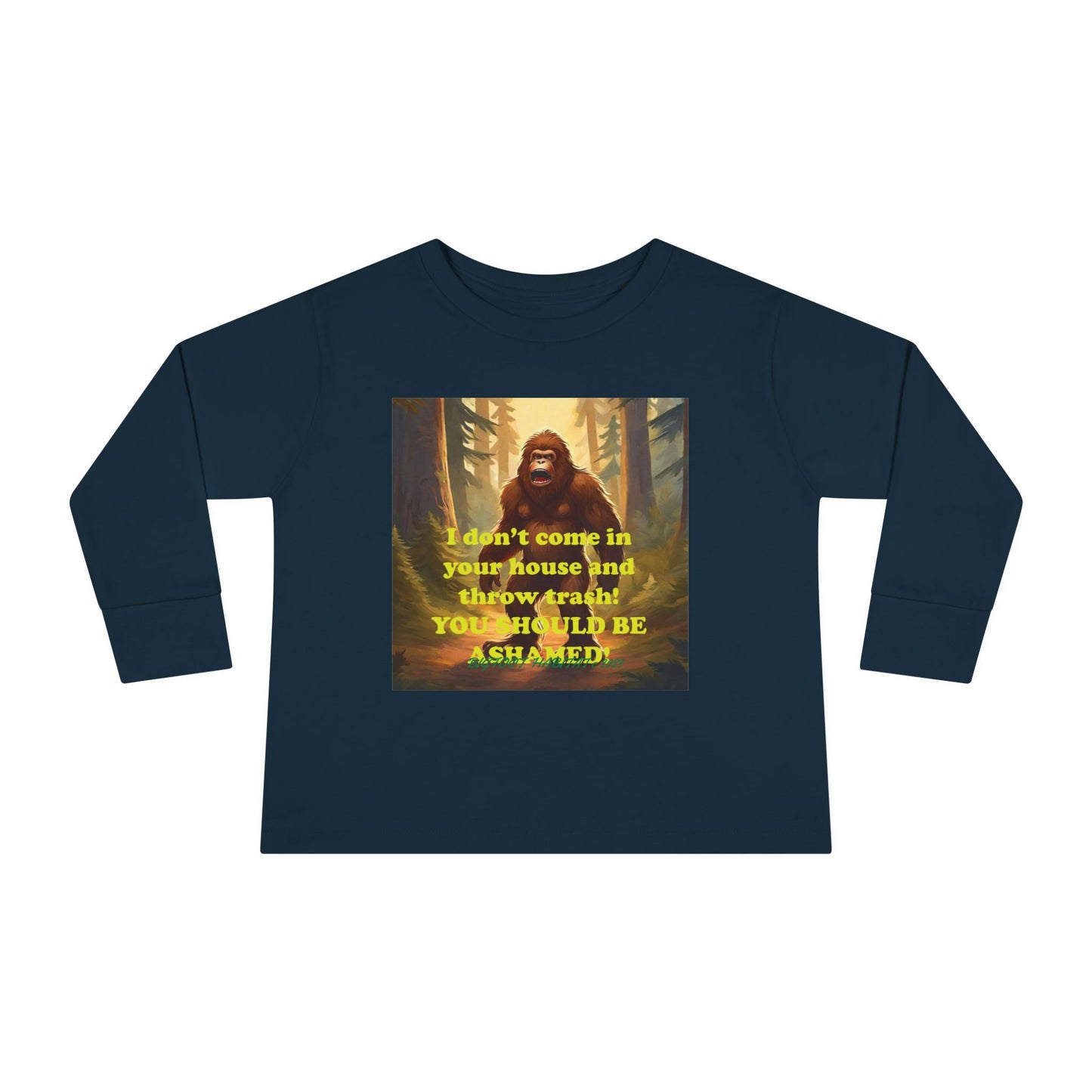 'Don't trash my Home!' Toddler Long Sleeve Tee