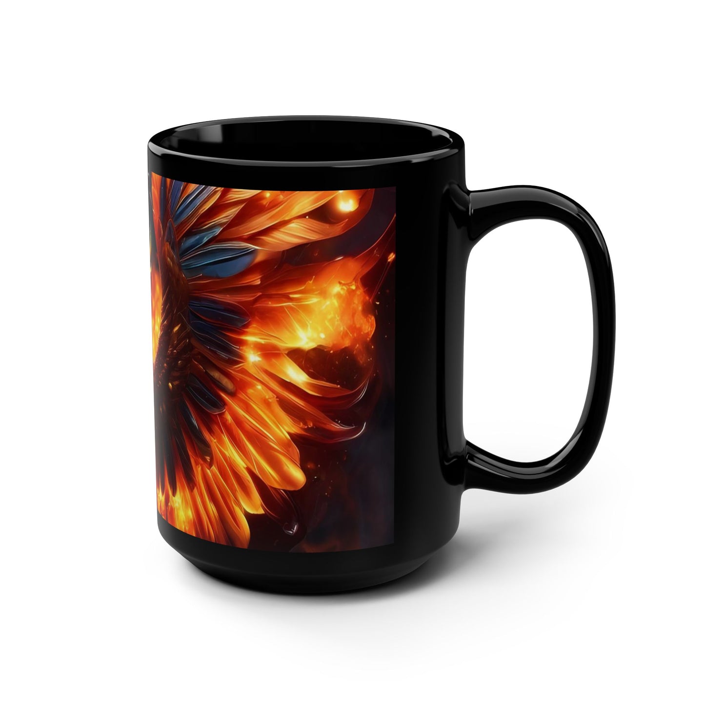 FIREBIRD ATTACK Black Mug, 15oz by BIGFOOT HABITAT
