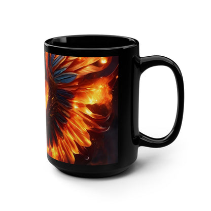 FIREBIRD ATTACK Black Mug, 15oz by BIGFOOT HABITAT