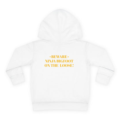 'Beware~NINJA Bigfoot' BIGFOOT HABITAT Toddler Pullover Fleece Hoodie