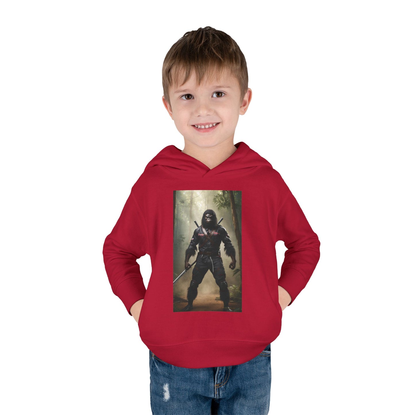 'Beware~NINJA Bigfoot' BIGFOOT HABITAT Toddler Pullover Fleece Hoodie