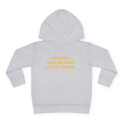 'Beware~NINJA Bigfoot' BIGFOOT HABITAT Toddler Pullover Fleece Hoodie