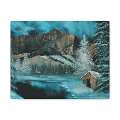'Trapper's Cabin' print Canvas Gallery Wraps by Bigfoot Habitat