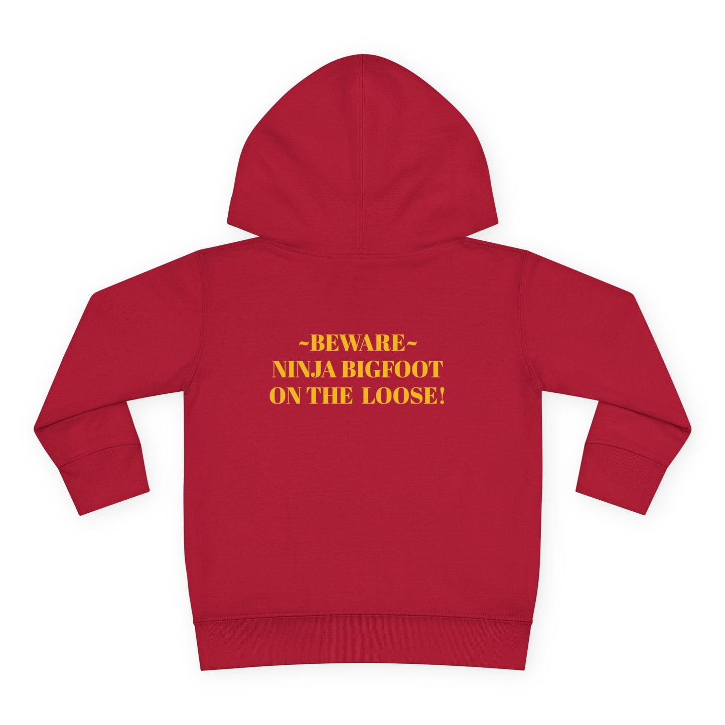 'Beware~NINJA Bigfoot' BIGFOOT HABITAT Toddler Pullover Fleece Hoodie