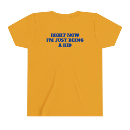 'JUST BEING A KID' BIGFOOT HABITAT Youth Short Sleeve Tee